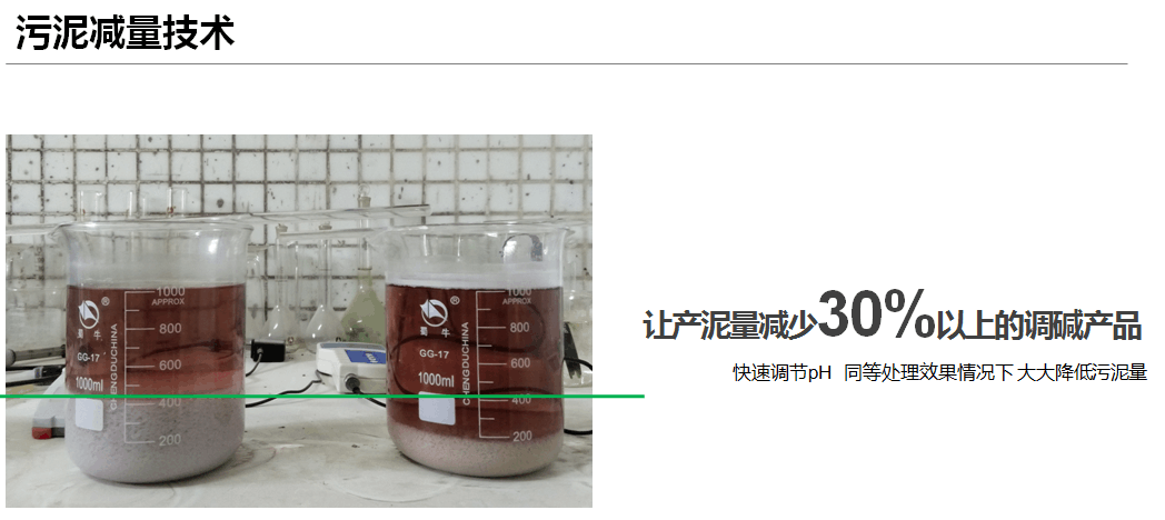 污泥產(chǎn)量減少30%的調堿產(chǎn)品