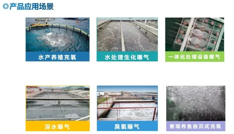 盛通牌微孔剛玉曝氣器應用場景